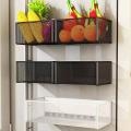 Magnetic Spice Rack Fridge Grid Organizer Shelf Wall Refrigerator Storage Organization for Spices For Kitchen Livingroom. 