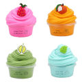 60ML Slime Colored Crystal Mud Fruit Cake Shape Plasticine Anti-stress Squishmallow Ramen Mud For Kids Boys Girls.