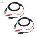 4pcs BNC Test Coaxial Lead Oscilloscope Multimeter Probe Clip Alligator. 