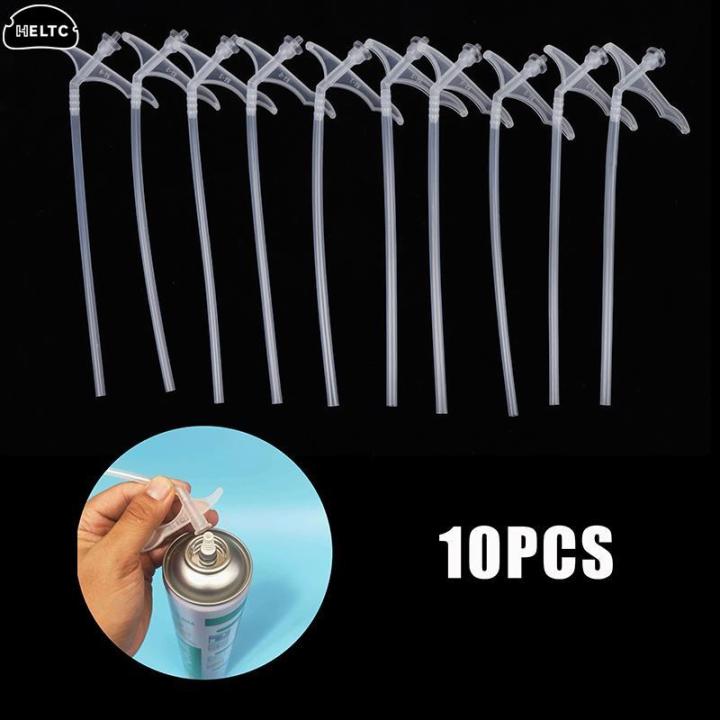 10PCS/lot Spray Foam Tubes Nozzle Gap Filling Insulating Foam Tube Replacement DIY Polyurethane Foam Glue Gun Connection Tube