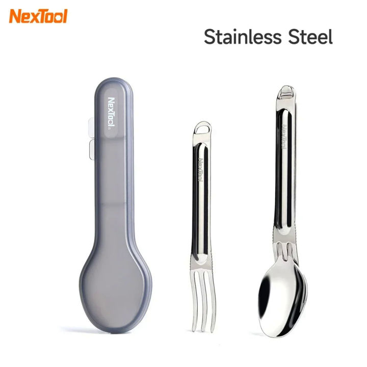 Nextool%20fork%20spoon%202-in-1%20outdoor%20pure%20titanium%20spork%20reusable%20camping%20tableware%20case%20stainless%20steel%20portable%20camping%20cutlery%20-%20Image%209