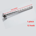 1.Piece Wall Mounted Clothes Hanging Hangers of Hanger 12-E-hook silver cloth single hooks stand hook - Hanger.