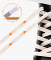 Lazy Elastic Shoelaces Children's Elastic Rope Sneakers Canvas Shoes Laces Black White Red Yellow Purple Pink Brown Blue Orange.