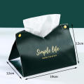 Cosmetic Tissue box Elegant PU leather Fashionable Napkin holder Living room/toilet Hotel/home/office Paper box for Car Hotel Home Living room Office. 
