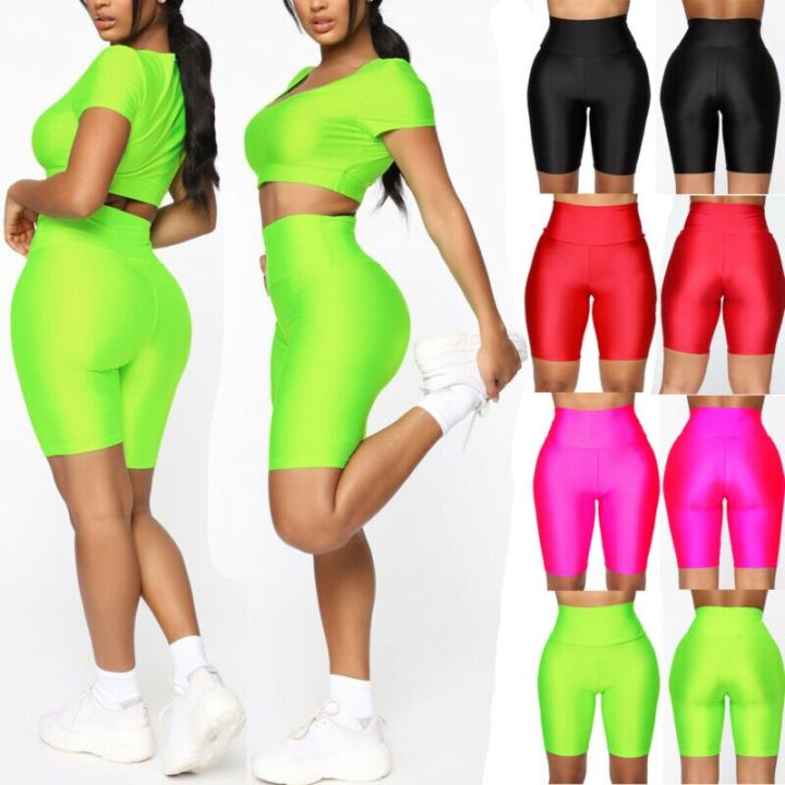 Women's%20Wet%20Look%20Elastic%20High%20Waist%20Sports%20Short%20Workout%20Running%20Fitness%20Leggings%20Female%20Stretch%20Yoga%20Shorts%20Gym%20Yoga%20Leggings%20-%20Image%206