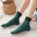 Winter Warmer Women Thicken Wool Cashmere Snow Socks Seamless Velvet Boots Floor Sleeping Socks. 