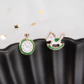Cartoon Small Stud Earrings Creative Fruit Strawberry Milk Earrings for gilrs for women low price. 
