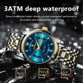 POEDAGAR 936 Stainless steel  Luxury Watch for Man- Men Watch Quartz Stainless Steel Sports Men's Watches - Watch - Stainless Steel Watch For Men. 