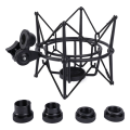 Microphone Shock Mount Adjustable Mount (Black). 