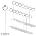 XHHDQES 30 Pack 8.75 Inch Tall Table Number Holder, Place Card Holder, Table Picture Holder, Wire Photo Holder Clip,Menu Memo.
