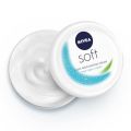 Nivea Soft Playful Peach Light Moisturizer Cream for Face Hands and Body (200 ml). 
