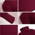 ZOGAA Casual Men Winter Solid Color Turtle Neck Long Sleeve Twist Knitted Slim Sweater Men's Knitted Sweaters Pullover Knitwear.
