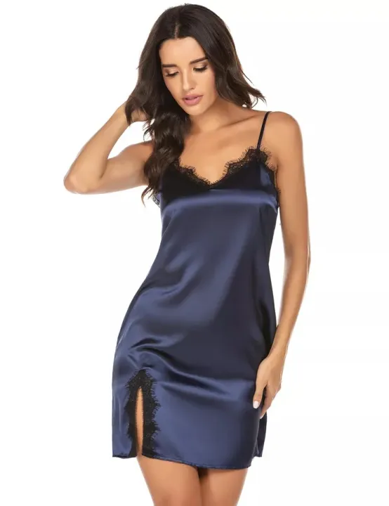 Ladies%20Romantic%20Lace%20Nightgowns%20Sexy%20Short%20Mini%20Silk%20Satin%20Night%20Dress%20Sleepwear%20For%20Woman%20-%20Night%20Dress%20For%20Women%20-%20Night%20Dress%20For%20-%20Image%204