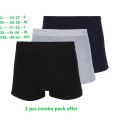 Pack of 3 piece premium cotton boxer underwear for men-box. 