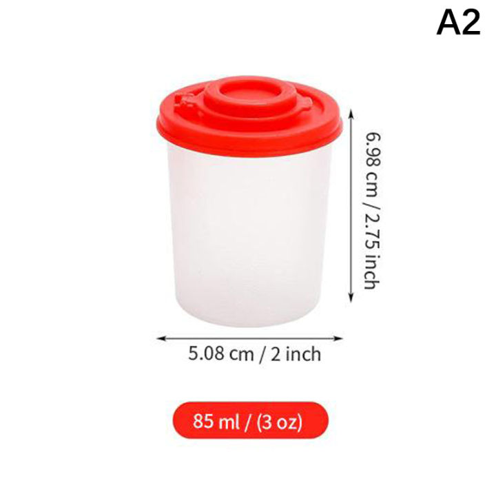 Salt And Pepper Shakers Set Mini Plastic Pepper Shaker With Lid Damp Proof Popcorn Containers Clear Spice Jars Salt Shaker