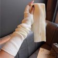 Women Knitted Arm Warmer Long Fingerless Gloves Mitten Winter Y2K Solid Arm Sleeve Fashion Casual Soft Girls Clothes Punk Gloves.