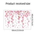 GC Flower Window Clings, Hanging Vine Floral Glass Sticker, Waterproof Fallen Flowers Vine Glass Stickers For Bedroom Restroom Glass Window Doors DIY Decoration. 
