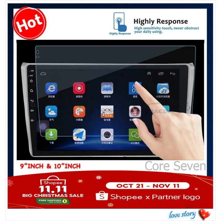 %E3%80%90Promotion%E3%80%91%20Ready%20Stock%20Premium%20Car%20Player%20Tempered%20Glass%20Screen%20Protector%20For%20Android%20Player%209"%20&%2010"%20Inch%20Car%20Player%20-%20Image%204