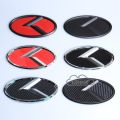 KIA Logo Car Front Grill Emblem Sticker Rear Trunk Emblem Badge Auto Steering Wheel Center Hub Cover Stickers Tire Fashion Modified Accessories For Kia Forte Spectra Rio Picanto Sorento Cerato Carnival Rondo K5 K3 K2 K4. 