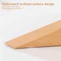 Wooden Door Wedge Stopper Non-Slip Solid Wood Door Stoppers Sturdy and Durable Door Stop Wedge with Hanging Leather (1 Pcs).