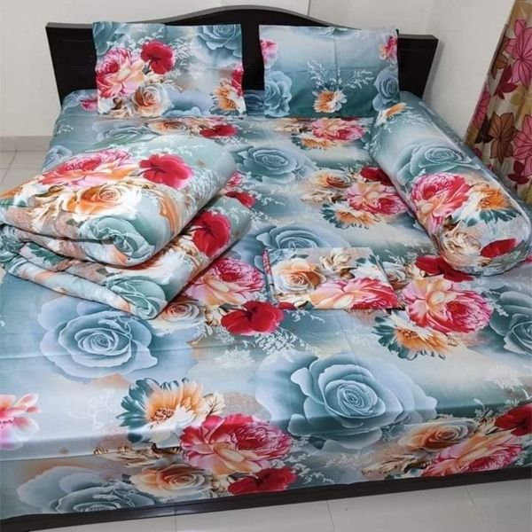 Comforter for Winter King size 5 pieces cxcclusive combo set comforter pillow cover bedsheet 204