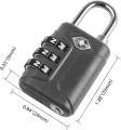 Luggage Lock Cable Travel Lock, TSA Approved Cable Travel 3 Digit Combination Lock Safe Padlock for Suitcases, Baggage, Backpacks, Small Cabinets, Briefcases, Computer Bags. 