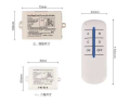 4-Channel Wireless ON/OFF Light Switch Remote Control with Receiver Transmitter for DIY Electrical Projects. 