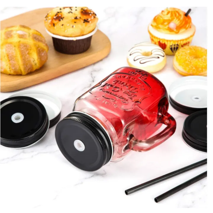 10%20Pieces%20Stainless%20Steel%20Regular%20Mouth%20Mason%20Jar%20Lids%20with%20Straw%20Hole%20Compatible%20with%20Mason%20Jar%20-%20Image%202