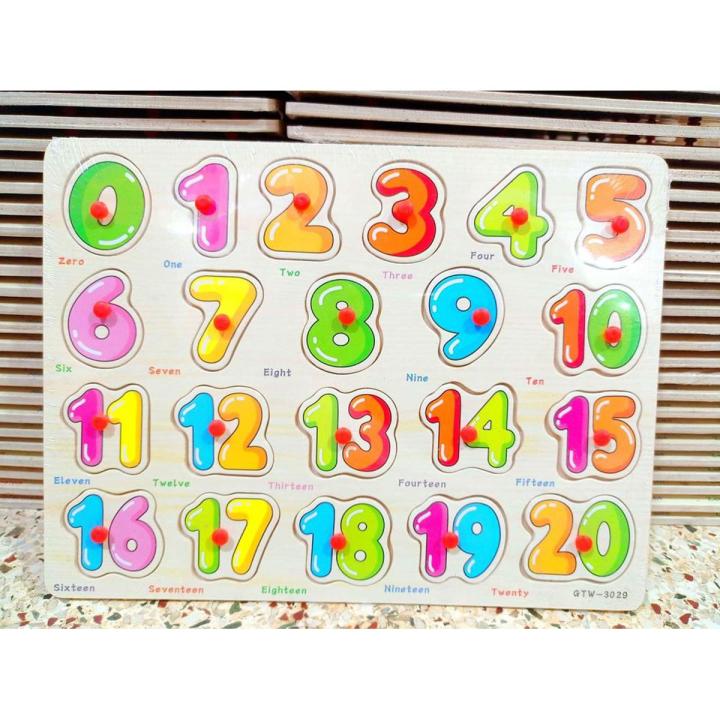 Wooden Education Puzzle for Kids - Multicolor