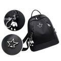 Women Small Backpack Travel Nylon Handbag Shoulder Bag Black Gifts Fashion. 