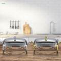 Chafing Dish Food Heating Container Buffet Server for Events Party Wedding. 