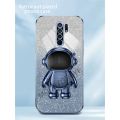 lthmy for Redmi 9 case electroplating colorful luxury soft glitter TPU cell phone back cover phone case astronaut kickstand.