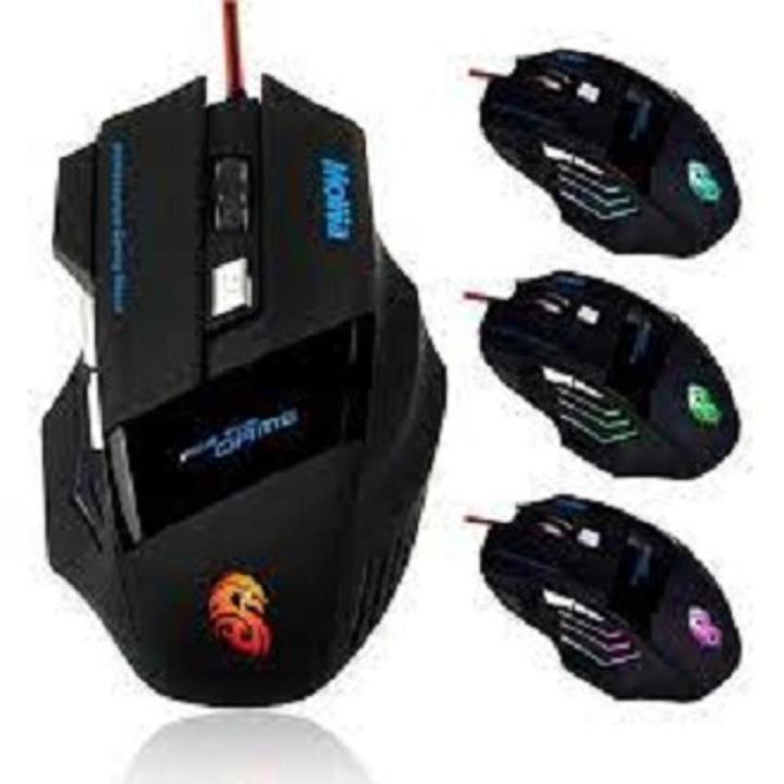 T6 RGB Gaming Mouse – 6 Programmable Buttons, Adjustable DPI, Ergonomic Design for Pro Gamers