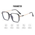 Retro Big Frame Anti-blue Light Glasses Eyewear Unisex Lightweight Square Frame Blue Light Blocking Glasses Transparent Square Transparent Glasses for for Men Women Lenses Comfort.