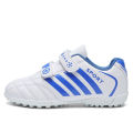 Black Green Triples Children's Football Shoes Outdoor Turf Non-slip Kids Sneakers Boys Soccer Cleats 10 to 16 zapatos de futbol. 