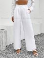 Wide Leg Plazo Pant High Waist Ladies Pants | Stretchable Trendy Formal Pants. 