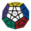 3x3 Megaminx Sticker Magic Cube Dodecahedron Speed Cubes Brain Teaser Puzzle Toy Style:Black bottom. 