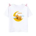 Happy Ramadan Mubarak Print Kids Clothes T-shirt For Girls Boys Eid Ramadan Kids T Shirt Short Sleeve Islamic Muslim Outfit Tops. 
