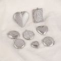 3pcs/Lot NO Fade Stainless Steel Heart Photo Locket Frame Reliquary Photo Frame Pendant Charms For Jewelry Making Accessories. 