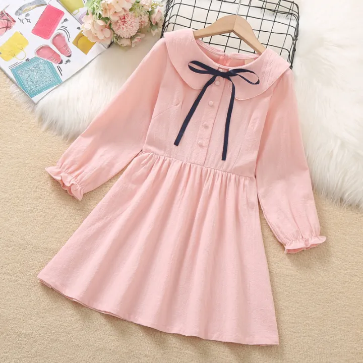 Girls%20Summer%20Dress%202023%20New%20Foreign%20Style%20College%20Style%20Thin%20Summer%20Short%20Sleeve%20Little%20Girl%20Children's%20Skirt%20-%20Image%207