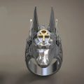 Ancient Egyptian Ring for Men Jackal Head Egypt Mens Ring Jewelry Rock Gift.
