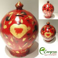 Clay bank only money save 12" Big size with rongdhonu painting Matir bank Big round clay money bank. 