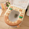 Toilet mat cartoon toilet cover toilet mat sticker EVA waterproof toilet seat seat universal seat cushion for all seasons. 
