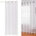 White Voile Window Comfortable Modern Minimalist Curtain for Balcony. 