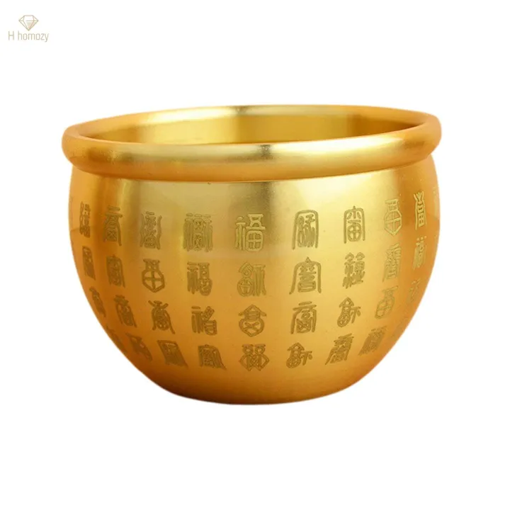 2x%20Brass%20Feng%20Shui%20Bowl%20Wealth%20Chinese%20Traditional%20Lucky%20Cornucopia%20Statue%20Sculpture%20Lucky%20Figurine%20Folk%20Treasure%20Bowl%20for%20-%20Image%206