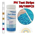 【3C VictoryEagle】50pcs Multipurpose Chlorine PH Test Strips Pool Water Tester Paper Residual Chlorine PH Test.