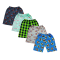10pcs Printed Cotton Half Pant for Boys - Multicolor Combo Pack.