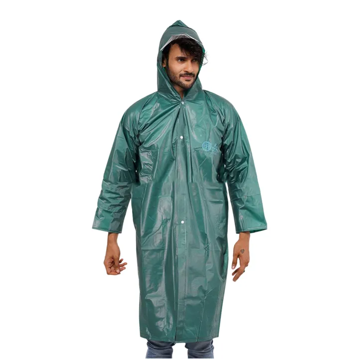 Raincoat%20Bottle%20Green%20Polyester%20For%20Men%20-%20Image%202