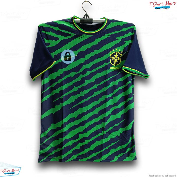 Brazil Short Sleeve Football Training Jersey For Man - Half Sleeve - Brazil Training Jersey 2026/27