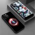 Marvel Captain America Phone Case For Apple iPhone 15 11 14 13 12 Pro Max 13 12 Mini XS Max XR X 7 8 Plus Silicone Cover Shell. 